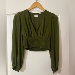 Aritzia Wilfred Long Sleeve Blouse